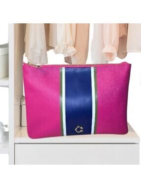 C. Wonder Chic Pink and Blue Clutch Bag
